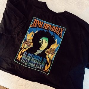 Jimi Hendrix vintage crop top